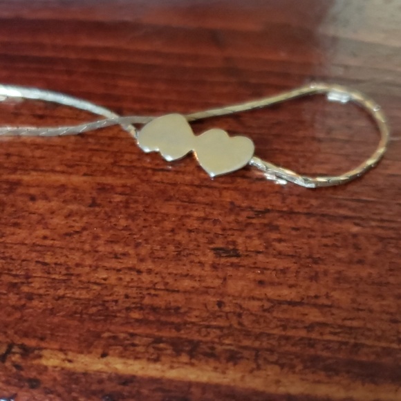 Jewelry - 🛍️5/$20🛍️ Gold Double Heart Anklet 9"